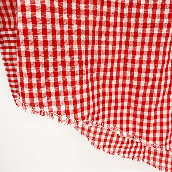Dickson Jenkins Pearl Snap Red Gingham Plaid Shirt Western 14/36 Men's - Picture 4 of 7